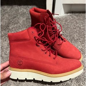 Timberland red boots